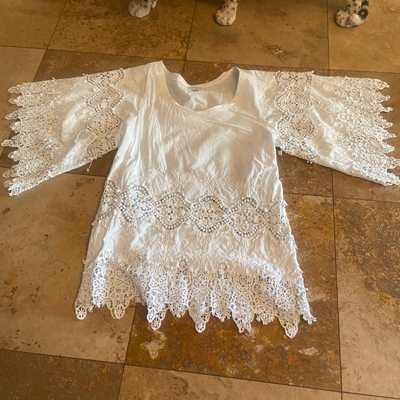 Beach cotton cover up large - Picture 2 of 2